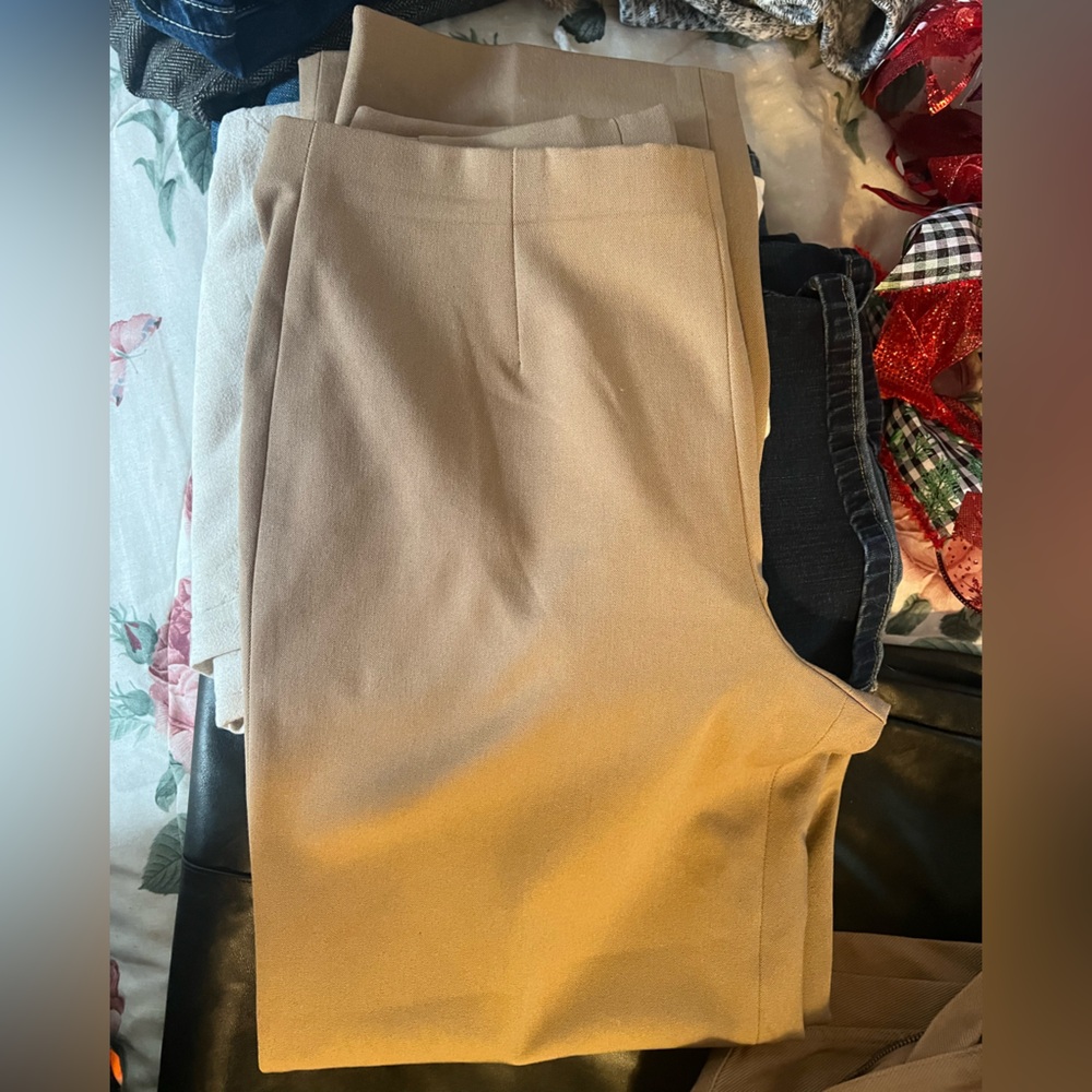 Nie and Zoe 
Beautiful slacks for work. They’re a camel color